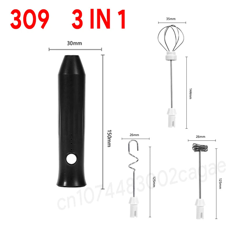 Rechargeable 3-Speed Milk Frother