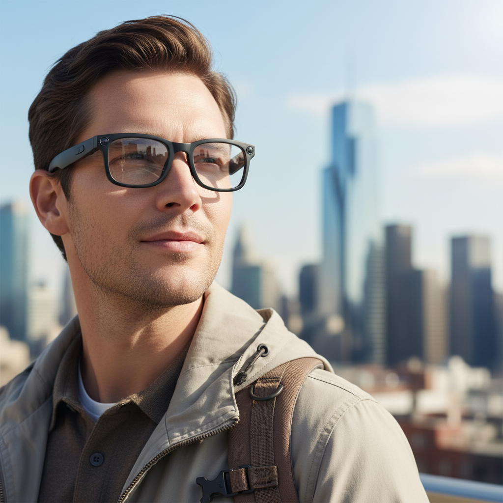 AI Smart Glasses with HD Camera, Bluetooth & Real-Time Translation