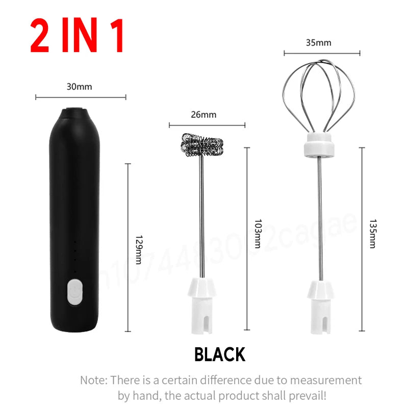 Rechargeable 3-Speed Milk Frother