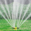 360° Rotating Garden Sprinkler for Lawn, Beds & Pots – Hose Attachment