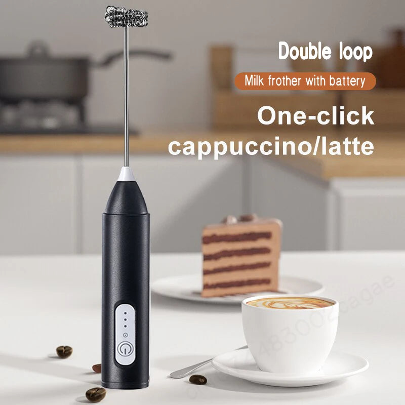 Rechargeable 3-Speed Milk Frother