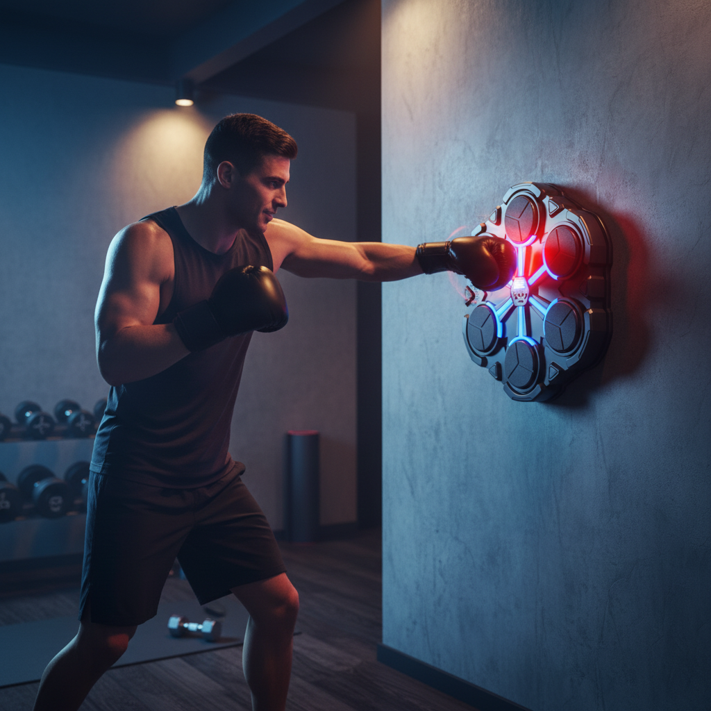 Interactive Boxing Target Machine with LED Lights & Bluetooth Speaker